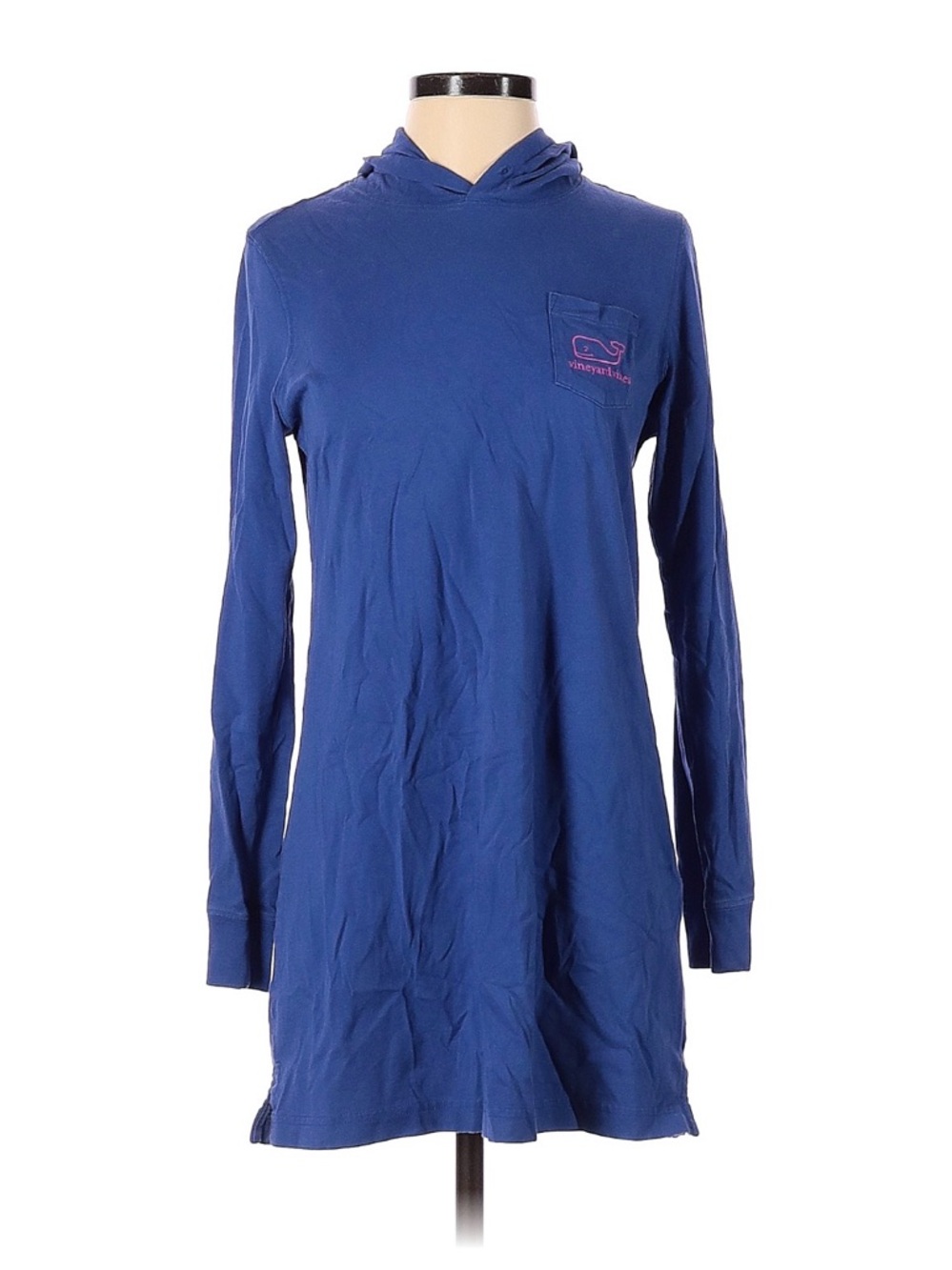 Vineyard Vines Royal Blue Hooded Long Sleeve Tunic